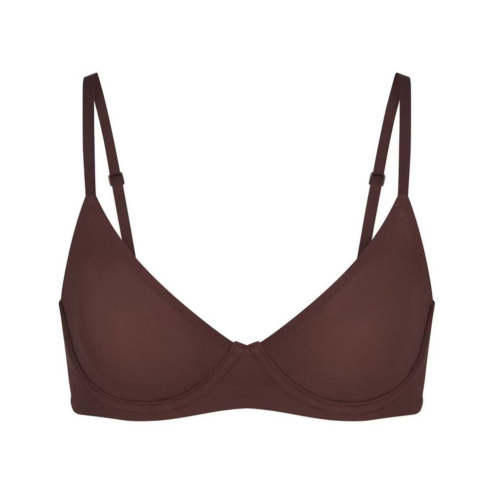 Skims Fits Everybody Unlined Demi Bra Cocoa Size 32B